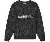 Fear of God Essentials Knit Sweater Dark Black Melange
